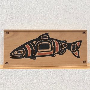 The Great Crate Alaskan Salmon Wooden Decorative Box 8.25”X18.5”